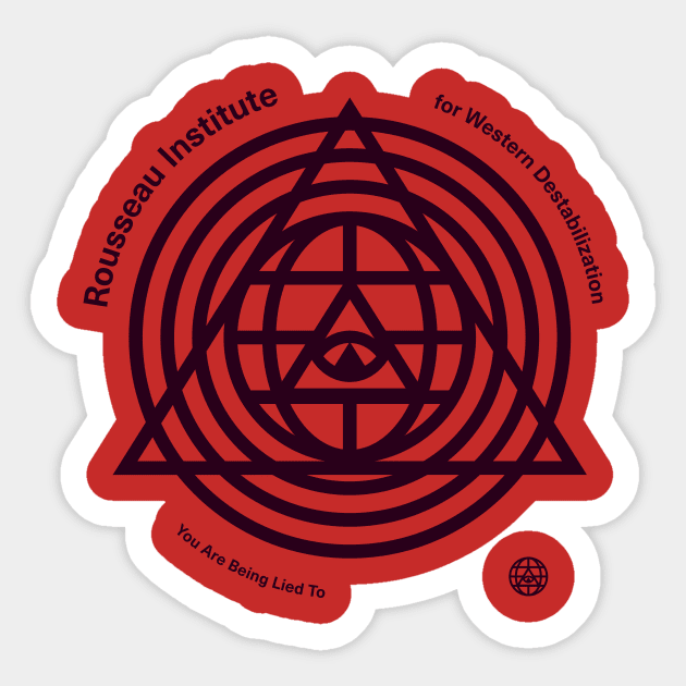 Rousseau Institute for Western Destabilization #2 Sticker by TRRS